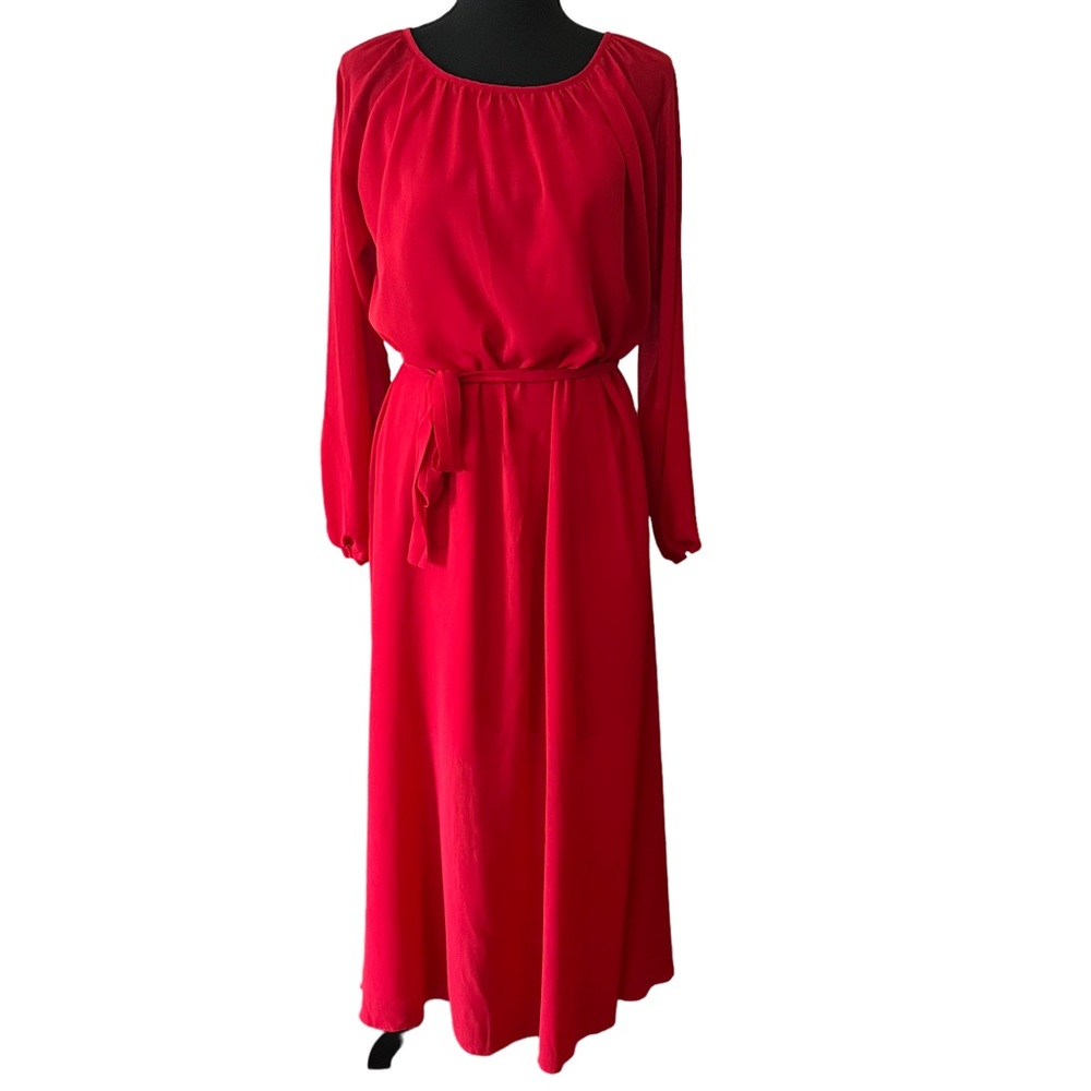 Elegant Red Maxi Dress